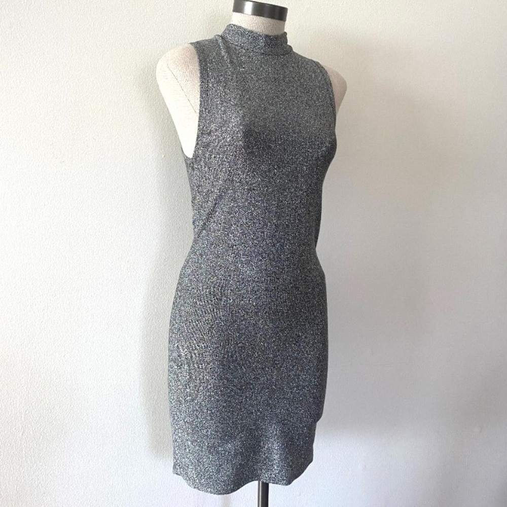 Zara Gray/Silver Glitter Dress